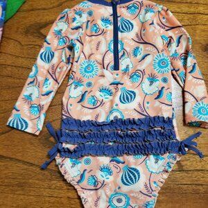 Ruffle butts swimsuit rash guard 18-24 months